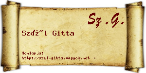Szél Gitta névjegykártya